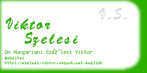 viktor szelesi business card